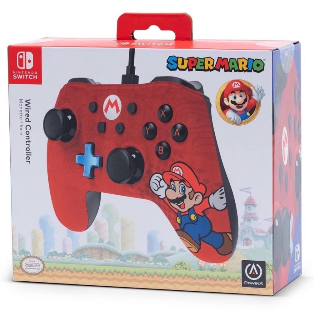 PowerA Wired Mario Controller for Nintendo Switch - Red. Brand New Sealed